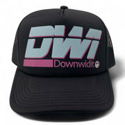 DWi Downwidit Foam Trucker Cap - Black/Baby Blue