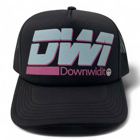 DWi Downwidit Foam Trucker Cap - Black/Baby Blue