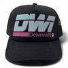 DWi Downwidit Foam Trucker Cap - Black/Baby Blue