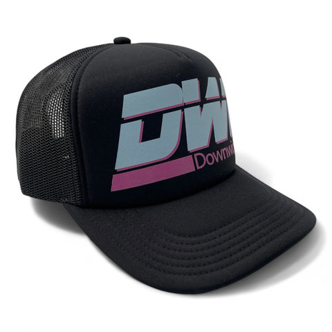 DWi Downwidit Foam Trucker Cap - Black/Baby Blue