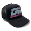 DWi Downwidit Foam Trucker Cap - Black/Baby Blue