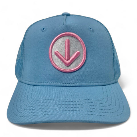 DOWN Trucker Cap - Baby blue