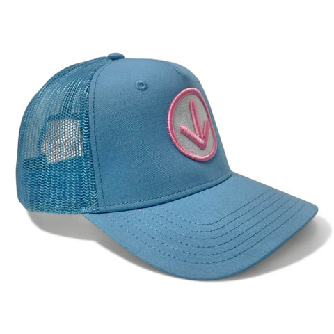 DOWN Trucker Cap - Baby blue