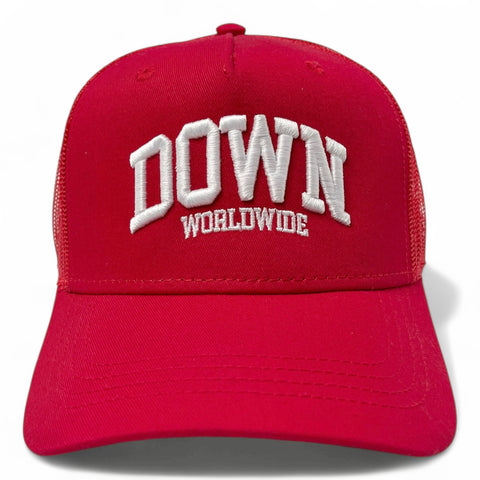 DOWN WORLDWIDE Trucker Cap - Red