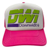 DWi Downwidit Foam Trucker Cap - Pink/Green