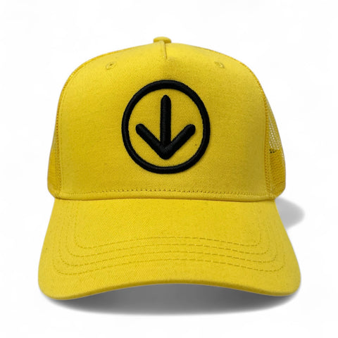 DOWN Trucker Cap - Yellow