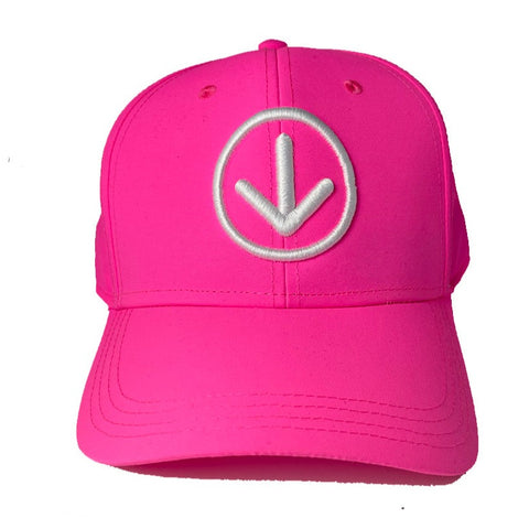 DOWN Strapback Cap - Pink/White